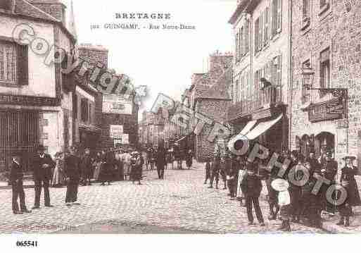 Ville de GUINGAMP, carte postale ancienne