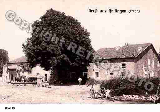 Ville de HALLINGLESBOULAY, carte postale ancienne