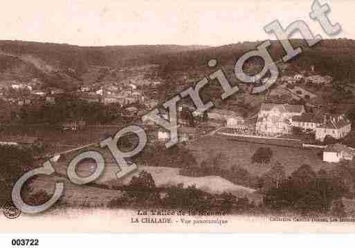 Ville de LACHALADE, carte postale ancienne