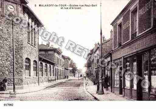 Ville de MALAKOFF, carte postale ancienne