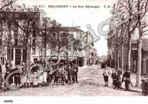 Ville de MALAKOFF, carte postale ancienne