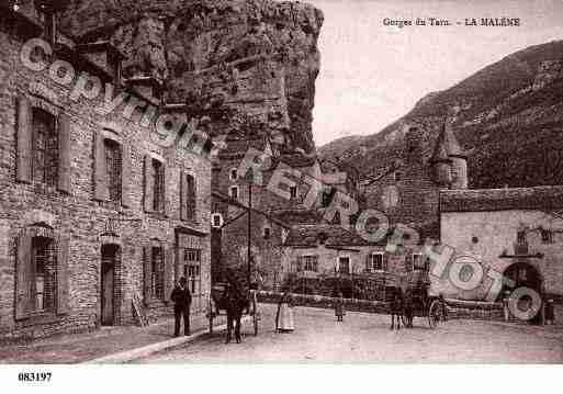 Ville de MALENE(LA), carte postale ancienne