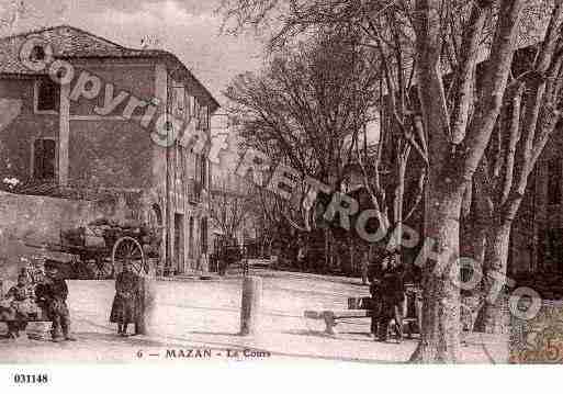 Ville de MAZAN, carte postale ancienne