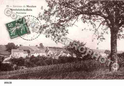 Ville de MONTALLETLEBOIS, carte postale ancienne