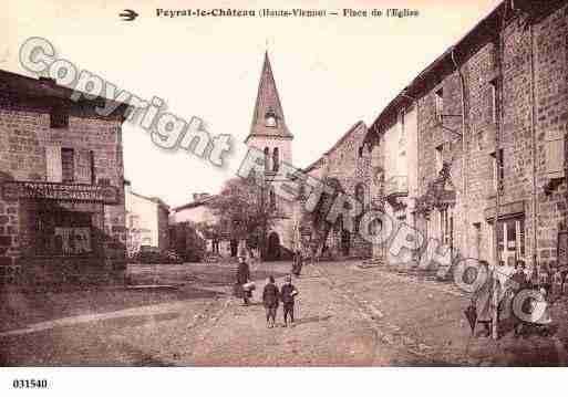 Ville de PEYRATLECHATEAU, carte postale ancienne