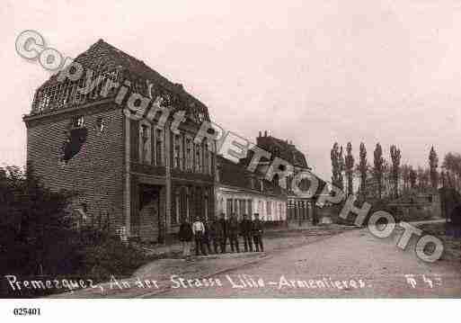 Ville de PREMESQUES, carte postale ancienne