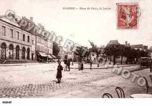 Ville de ROANNE, carte postale ancienne