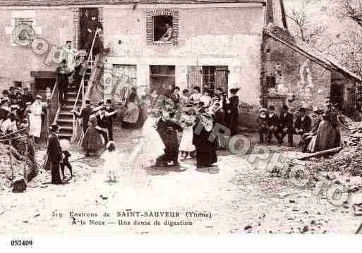 Ville de SAINTSAUVEURENPUISAYE, carte postale ancienne