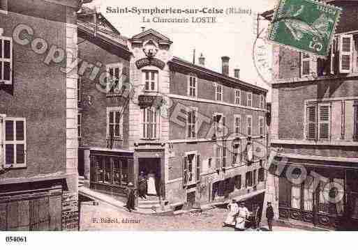 Ville de SAINTSYMPHORIENSURCOISE, carte postale ancienne