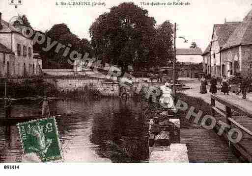 Ville de SAINTELIZAIGNE, carte postale ancienne