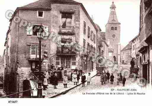 Ville de SALINSLESBAINS, carte postale ancienne