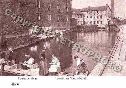 Ville de SARREGUEMINES, carte postale ancienne