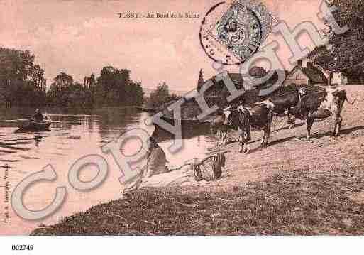 Ville de TOSNY, carte postale ancienne