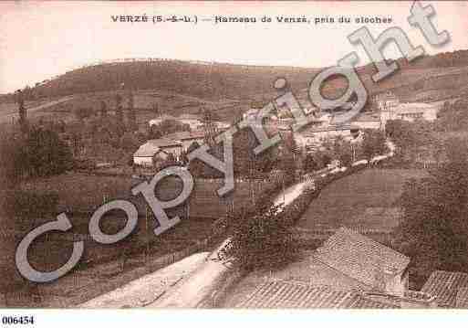 Ville de VERZE, carte postale ancienne