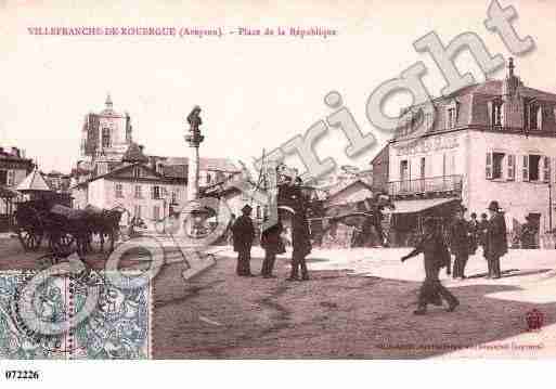 Ville de VILLEFRANCHEDEROUERGUE, carte postale ancienne