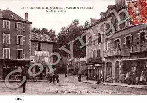 Ville de VILLEFRANCHEDEROUERGUE, carte postale ancienne