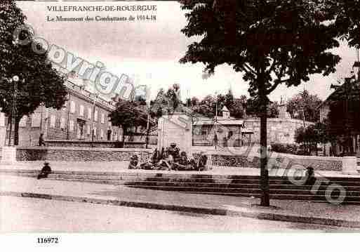 Ville de VILLEFRANCHEDEROUERGUE, carte postale ancienne