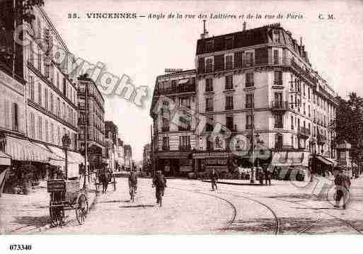 Ville de VINCENNES, carte postale ancienne