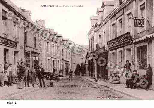 Ville de AMBRIERESLESVALLEES, carte postale ancienne