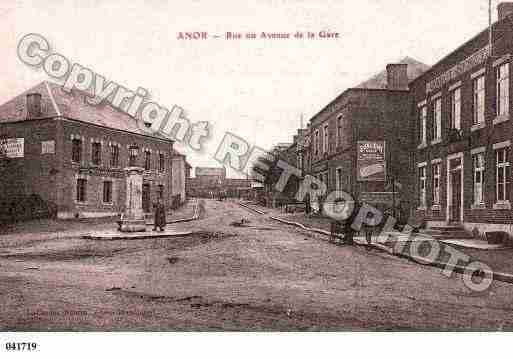 Ville de ANOR, carte postale ancienne