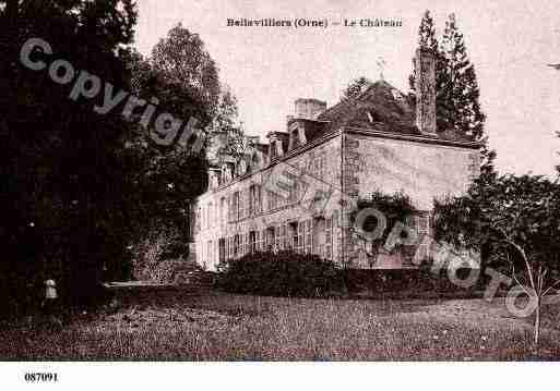 Ville de BELLAVILLIERS, carte postale ancienne