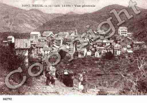 Ville de BEUIL, carte postale ancienne