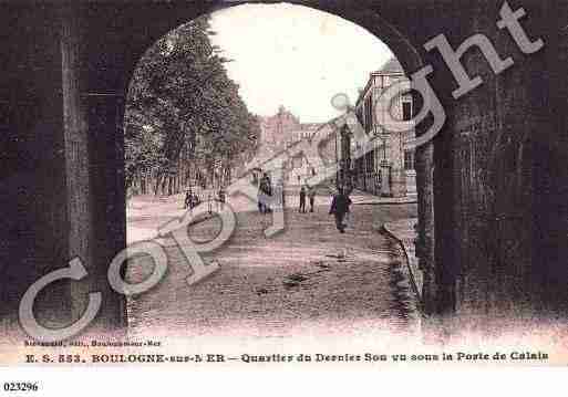 Ville de BOULOGNESURMER, carte postale ancienne