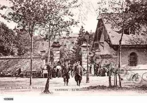 Ville de CASTRES, carte postale ancienne