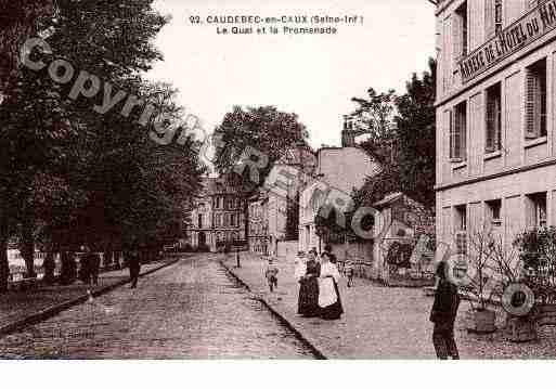 Ville de CAUDEBECENCAUX, carte postale ancienne