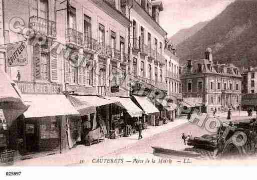 Ville de CAUTERETS, carte postale ancienne