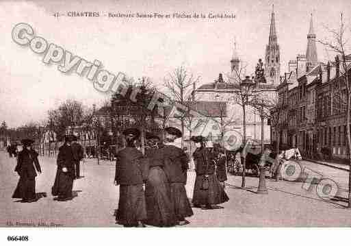 Ville de CHARTRES, carte postale ancienne