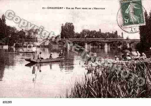 Ville de CHAUVIGNY, carte postale ancienne