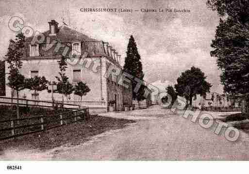 Ville de CHIRASSIMONT, carte postale ancienne