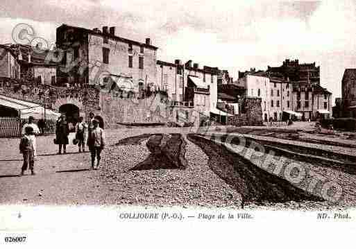 Ville de COLLIOURE, carte postale ancienne