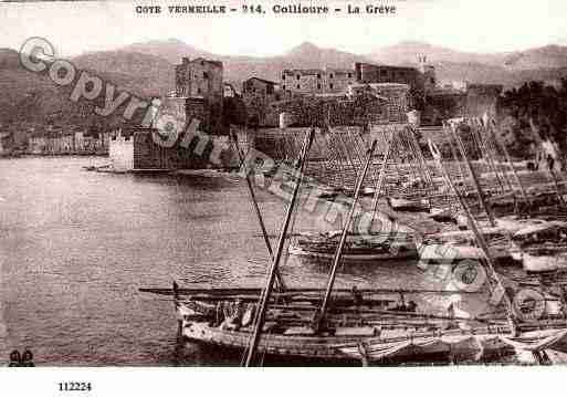 Ville de COLLIOURE, carte postale ancienne