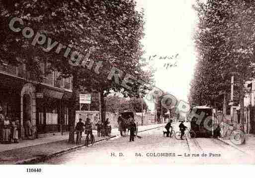 Ville de COLOMBES, carte postale ancienne