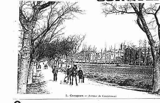 Ville de CONQUES, carte postale ancienne