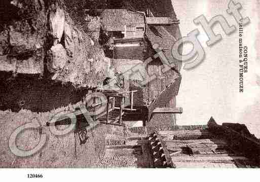 Ville de CONQUES, carte postale ancienne