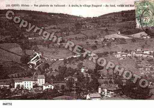 Ville de COURSLAVILLE, carte postale ancienne