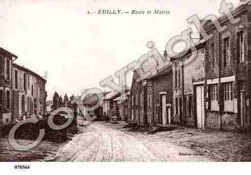 Ville de EUILLY, carte postale ancienne