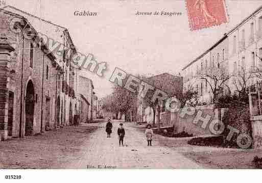 Ville de GABIAN, carte postale ancienne