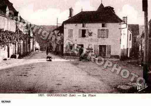 Ville de GOUJOUNAC, carte postale ancienne