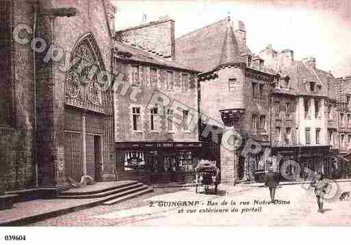 Ville de GUINGAMP, carte postale ancienne