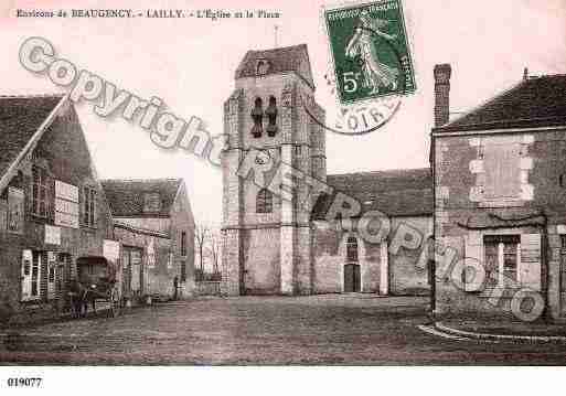 Ville de LAILLYENVAL, carte postale ancienne