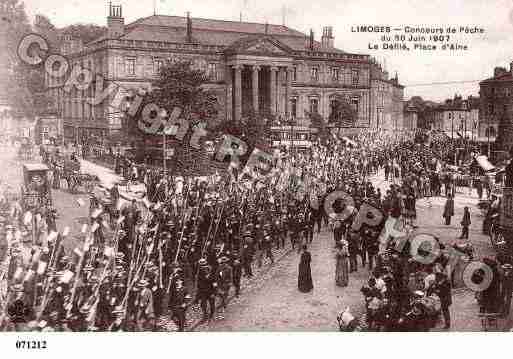 Ville de LIMOGES, carte postale ancienne