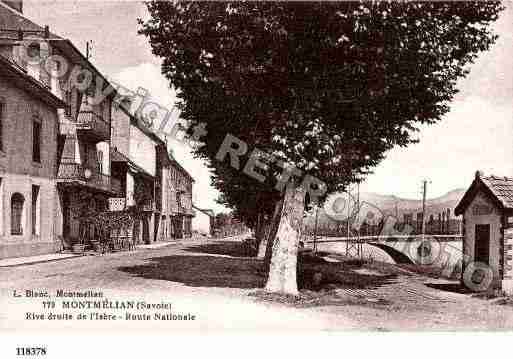 Ville de MONTMELIAN, carte postale ancienne