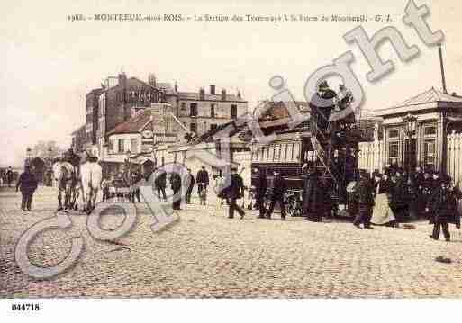 Ville de MONTREUIL, carte postale ancienne