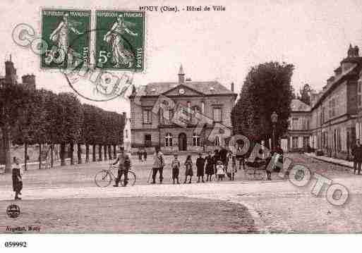 Ville de MOUY, carte postale ancienne