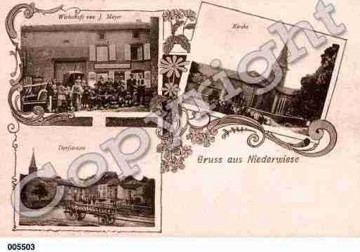 Ville de NIEDERVISSE, carte postale ancienne