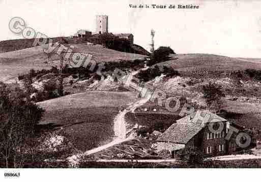 Ville de RATIERES, carte postale ancienne